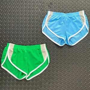 N2N Bodywear Throwback Split Mesh Running Shorts (Lot of 2)